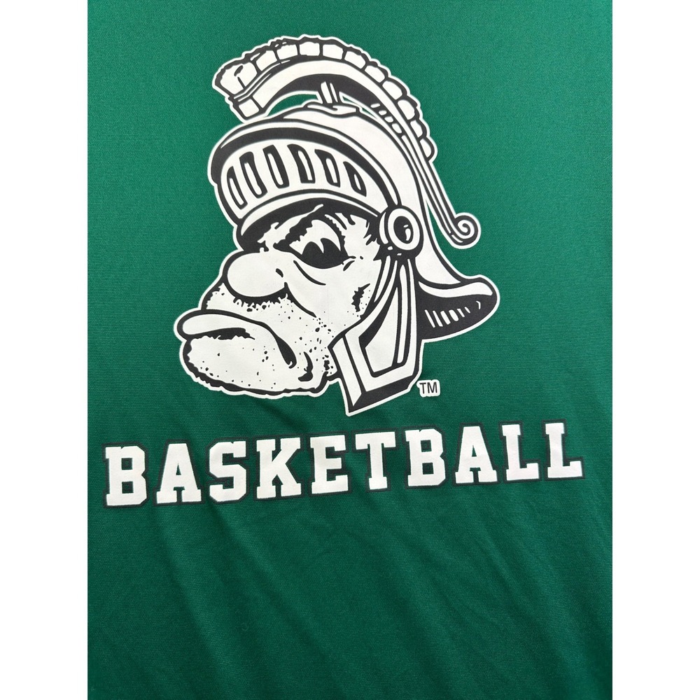 Champro Men's Green Spartan Basketball‎ Graphic Performance T-Shirt Size Medium
